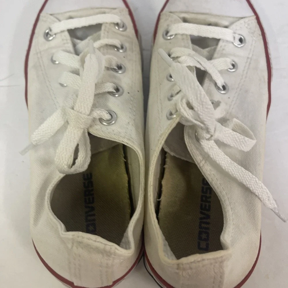 Converse Shoes Youth Size 2 White 3j256